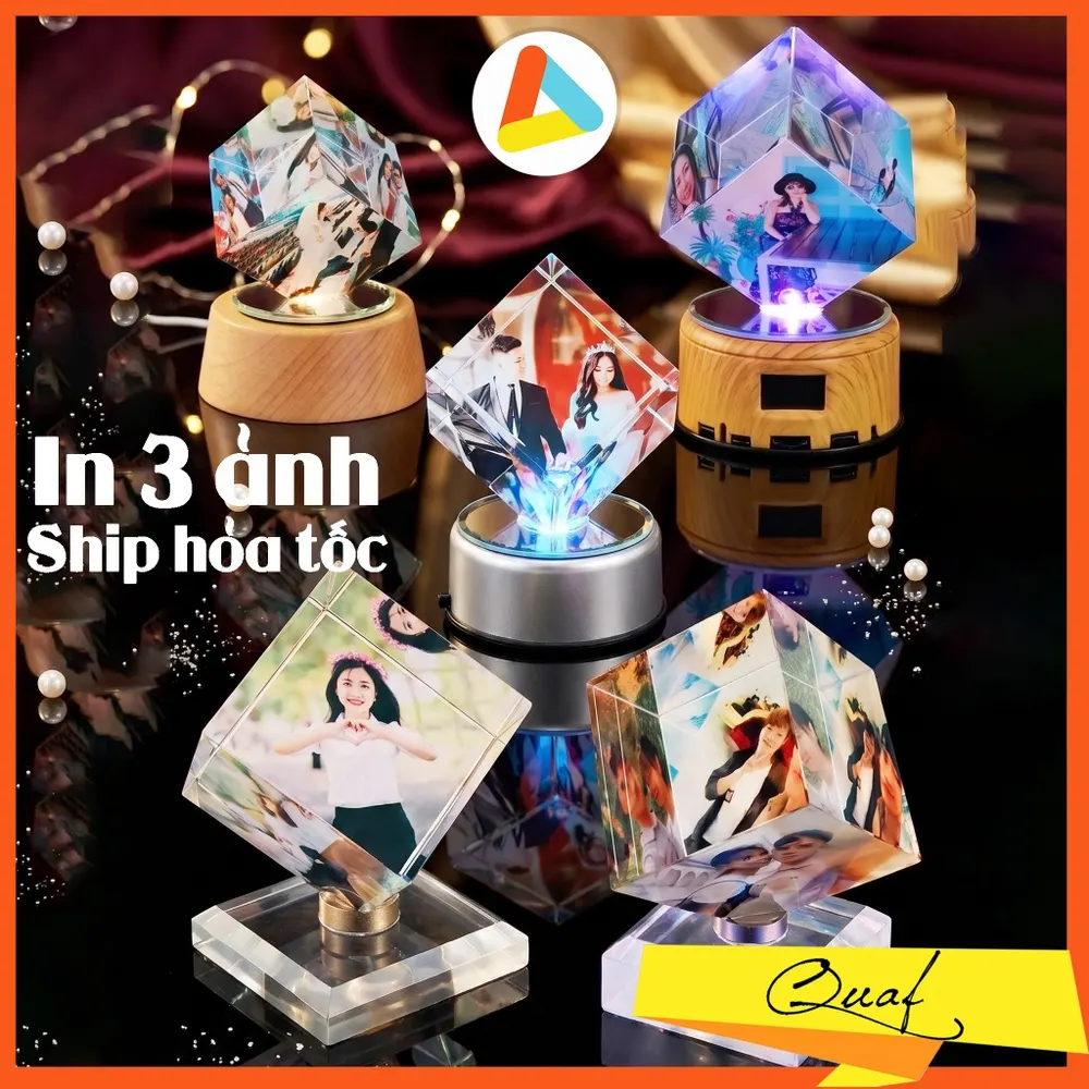 Pha lê lập phương in 3 ảnh